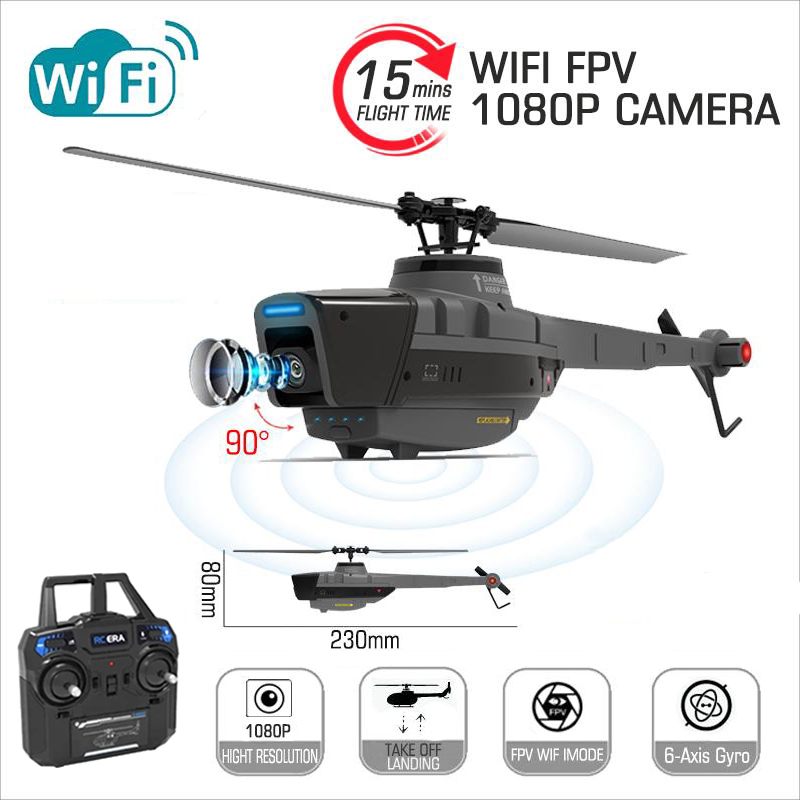 Rc Helicopter Gyro - C128 2.4G RC helikopter 4 pervaneler