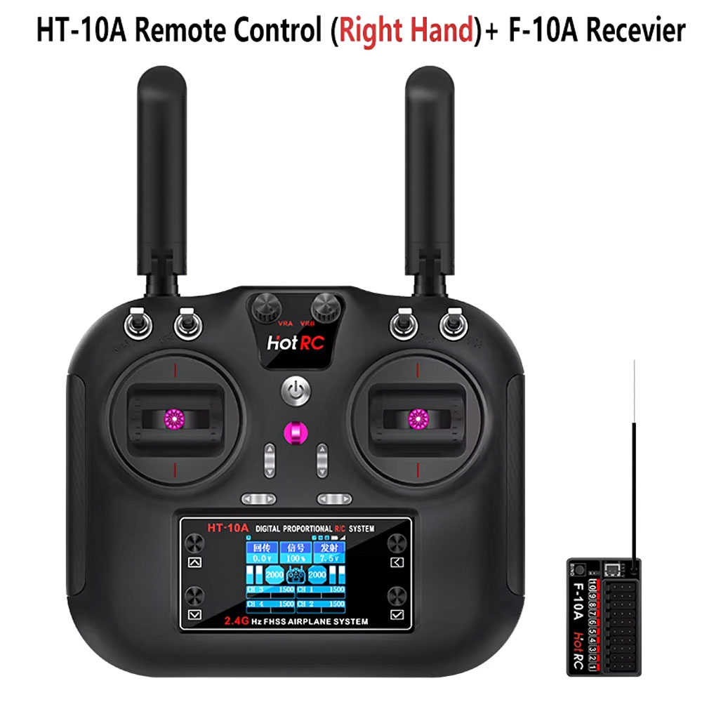 Rc Helicopter Battery - Hotrc HT-10A 2.4G 10CH Verici F10A