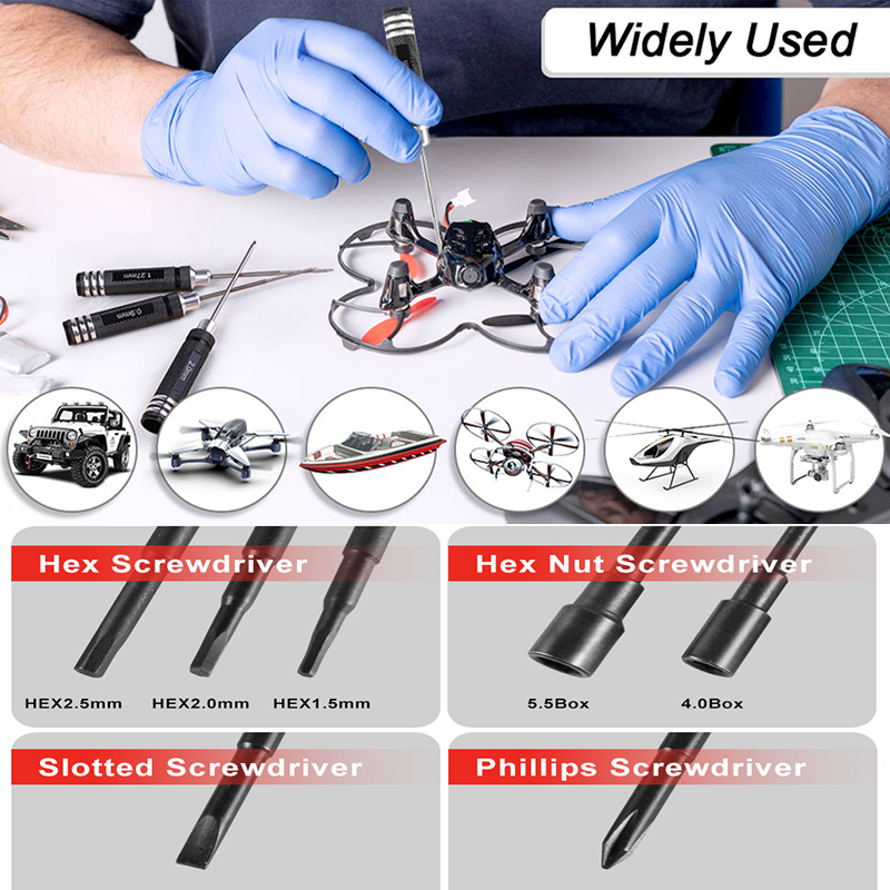 7 Parça 1.5 2.0 2.5mm RC Hex T - Rc Helicopter Tool Kit incelemesi ve fiyatı