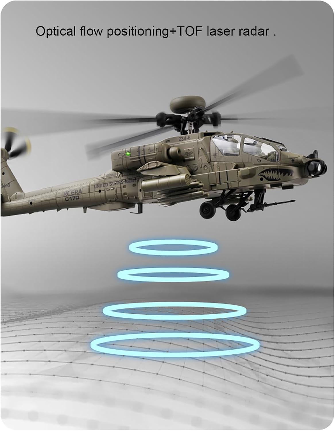 310MM 6CH C170 AH-64D Uzaktan  - Rc Helicopter Large incelemesi ve fiyatı