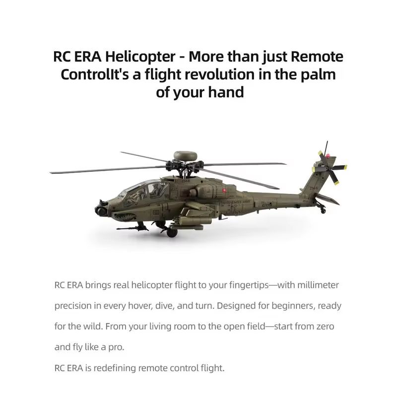 Yeni Stokta Rc Era Ah-64d Apac - Rc Helicopter Single Rotor incelemesi ve fiyatı