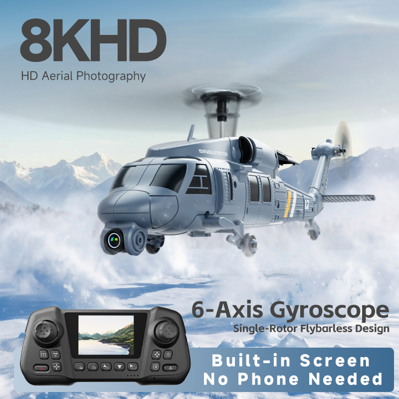 4DRC L2 RC Apache Askeri Savaş - Rc Helicopter Single Rotor incelemesi ve fiyatı