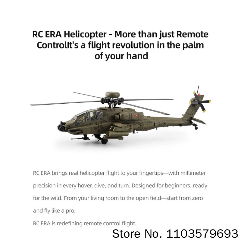 Rc Era Rc Helikopter Ah 64d Ap - Rc Helicopter Single Rotor incelemesi ve fiyatı