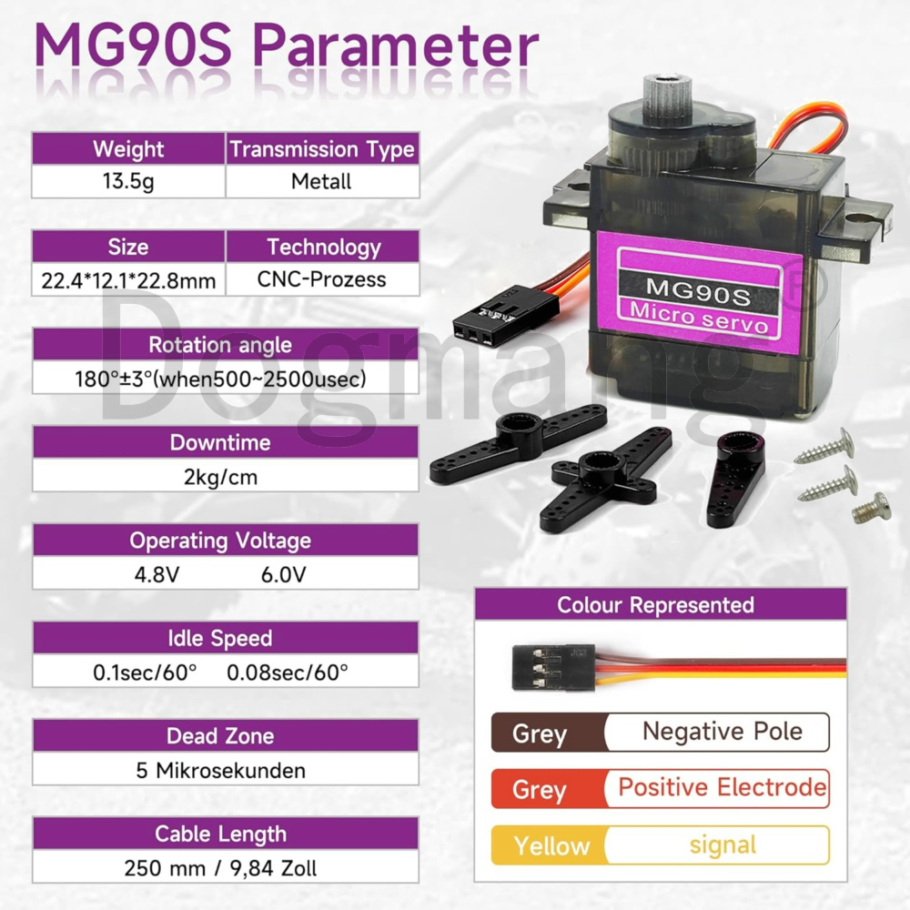 MG90S Servo 1/2/4/10/20/50 Ade - Rc Helicopter Servo incelemesi ve fiyatı