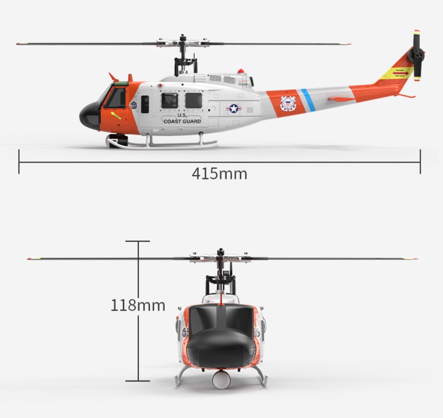 YUXIANG F07S Pil UH-1 RC Helik - Rc Helicopter Coaxial incelemesi ve fiyatı