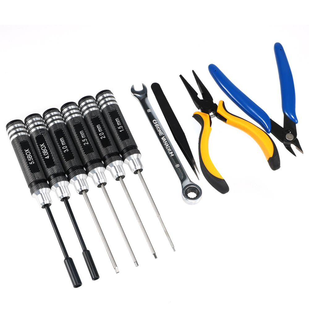 10 adet 10in1 FPV Drone RC ale - Rc Helicopter Tool Kit incelemesi ve fiyatı