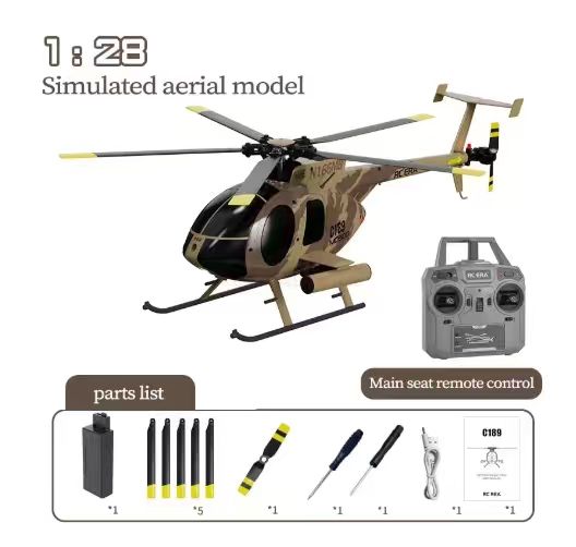 C189 MD500 RC Helikopter 1:28  - Rc Helicopter Nitro incelemesi ve fiyatı